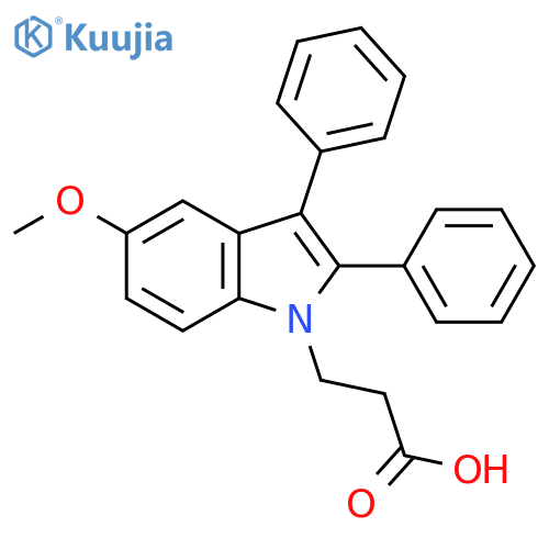 1H-Indole-1-propanoic acid, 5-methoxy-2,3-diphenyl- structure
