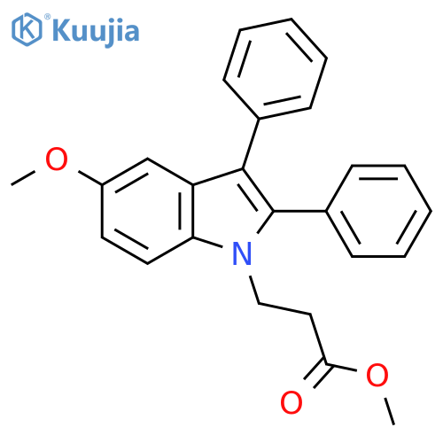 1H-Indole-1-propanoic acid, 5-methoxy-2,3-diphenyl-, methyl ester structure