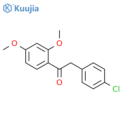 2-(4-Chlorophenyl)-1-(2,4-dimethoxyphenyl)ethan-1-one structure