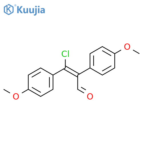 (E)-3-Chloro-2,3-Bis(4-Methoxyphenyl)Acrylaldehyde structure