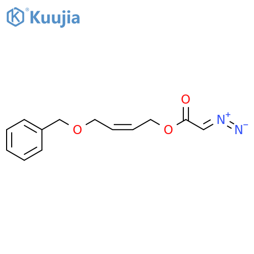 Acetic acid, diazo-, (2Z)-4-(phenylmethoxy)-2-butenyl ester structure