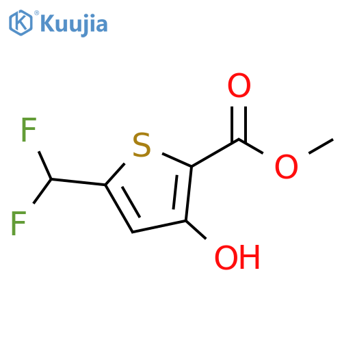 methyl 5-(difluoromethyl)-3-hydroxythiophene-2-carboxylate structure