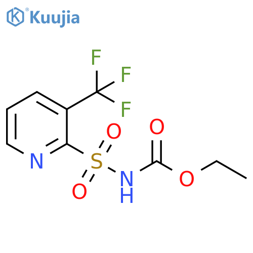 Carbamic acid, [[3-(trifluoromethyl)-2-pyridinyl]sulfonyl]-, ethyl ester structure
