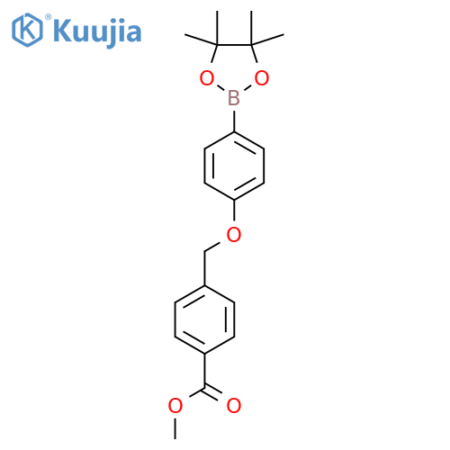 Methyl 4-[[4-(4,4,5,5-tetramethyl-1,3,2-dioxaborolan-2-yl)phenoxy]methyl]benzoate structure