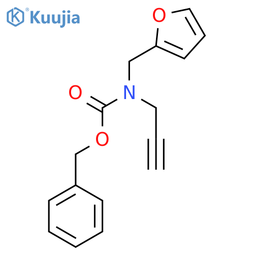 benzyl N-[(furan-2-yl)methyl]-N-(prop-2-yn-1-yl)carbamate structure