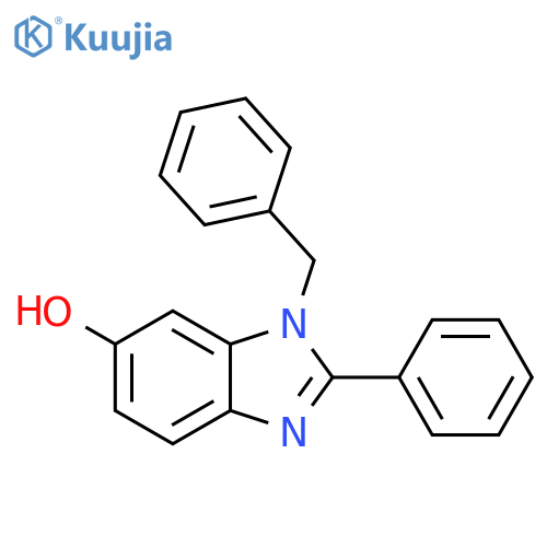 1H-Benzimidazol-6-ol, 2-phenyl-1-(phenylmethyl)- structure
