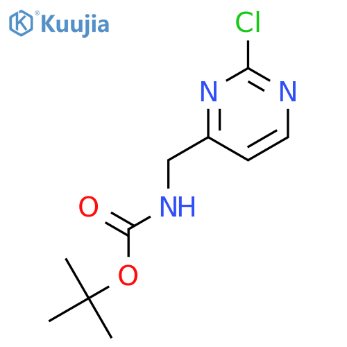 Carbamic acid, [(2-chloro-4-pyrimidinyl)methyl]-, 1,1-dimethylethyl ester structure