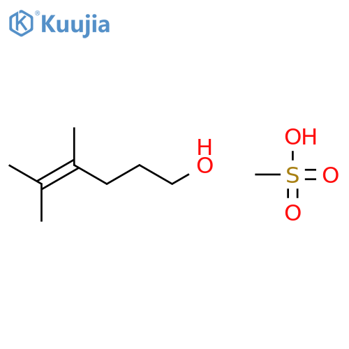 4-Hexen-1-ol, 4,5-dimethyl-, methanesulfonate structure
