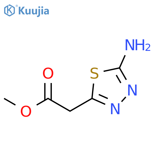 methyl (5-amino-1,3,4-thiadiazol-2-yl)acetate structure