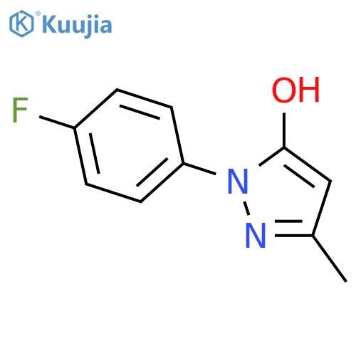 1-(4-Fluorophenyl)-3-methyl-1H-pyrazol-5-ol structure