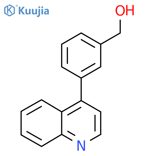 (3-(Quinolin-4-yl)phenyl)methanol structure