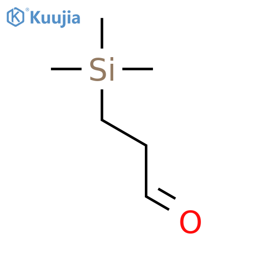 Propanal, 3-(trimethylsilyl)- structure