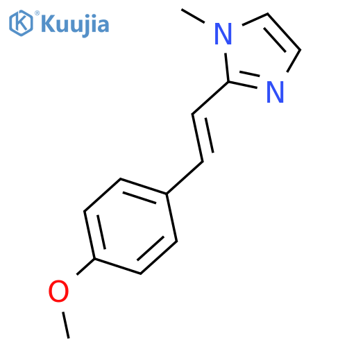2-[2-(4-methoxyphenyl)ethenyl]-1-methyl-1H-Imidazole structure