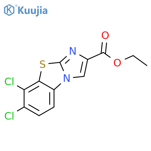 Imidazo[2,1-b]benzothiazole-2-carboxylic acid, 7,8-dichloro-, ethyl ester structure