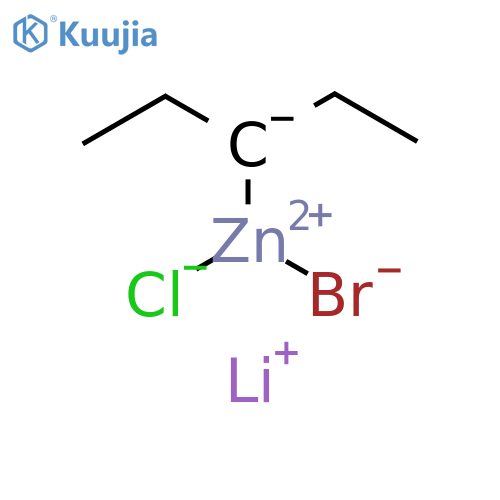 Zincate(1-), bromochloro(1-ethylpropyl)-, lithium (1:1) structure