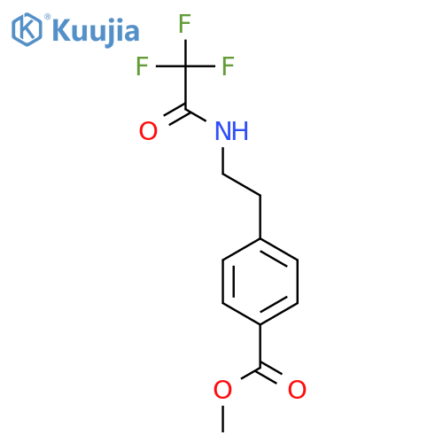 Benzoic acid, 4-[2-[(trifluoroacetyl)amino]ethyl]-, methyl ester structure