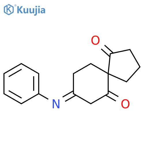 Spiro[4.5]decane-1,6-dione, 8-(phenylimino)- structure