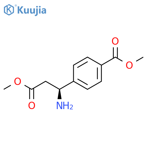 Benzenepropanoic acid, -amino-4-(methoxycarbonyl)-, methyl ester, (S)- structure