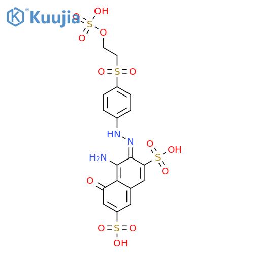 2,7-Naphthalenedisulfonicacid, 4-amino-5-hydroxy-3-[[4-[[2-(sulfooxy)ethyl]sulfonyl]phenyl]azo]-,reaction products with2-amino-4-[(4-amino-6-chloro-1,3,5-triazin-2-yl)amino]-5-[[4-[[2-(sulfooxy)ethyl]sulfonyl]phenyl]azo]benzenesulfonicacid, sodium salts structure
