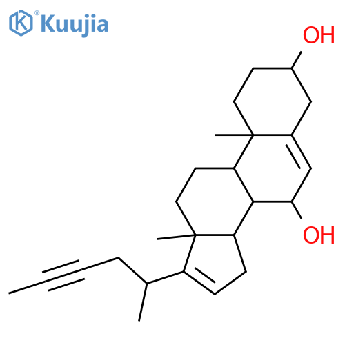 26,27-Dinorcholesta-5,16-dien-23-yne-3,7-diol; (3β,7α)-form structure