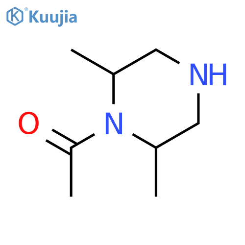 Piperazine, 1-acetyl-2,6-dimethyl- (9CI) structure