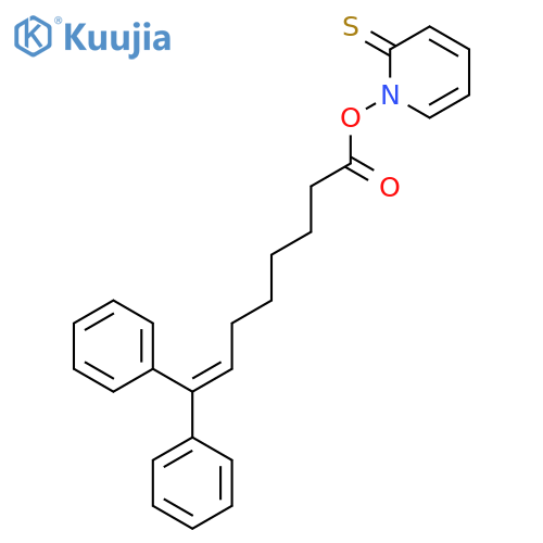 2(1H)-Pyridinethione, 1-[(1-oxo-8,8-diphenyl-7-octenyl)oxy]- structure