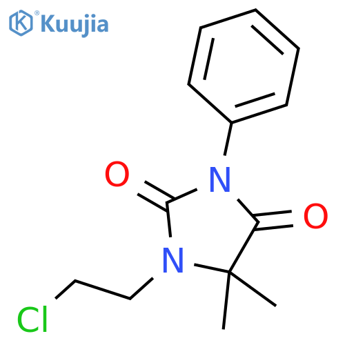2,4-Imidazolidinedione, 1-(2-chloroethyl)-5,5-dimethyl-3-phenyl- structure