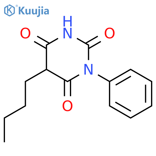 5-butyl-1-phenyl-1,3-diazinane-2,4,6-trione structure