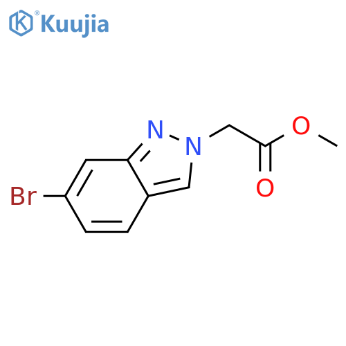 Methyl 2-(6-bromo-2H-indazol-2-YL)acetate structure