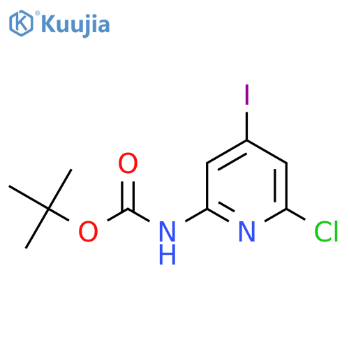 (6-Chloro-4-iodo-pyridin-2-yl)-carbamic acid tert-butyl ester structure