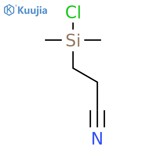 Propanenitrile, 3-(chlorodimethylsilyl)- structure