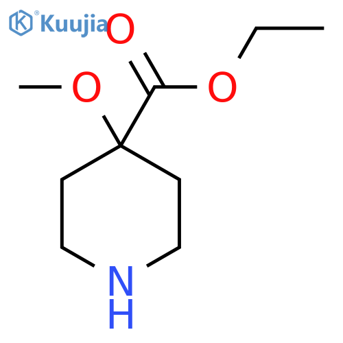 Ethyl 4-methoxypiperidine-4-carboxylate structure