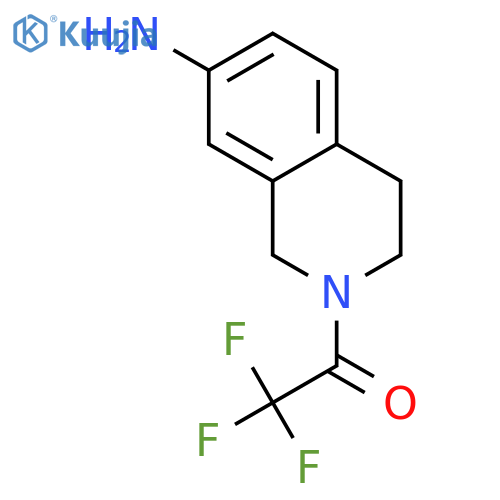 1-(7-amino-1,2,3,4-tetrahydroisoquinolin-2-yl)-2,2,2-trifluoroethan-1-one structure
