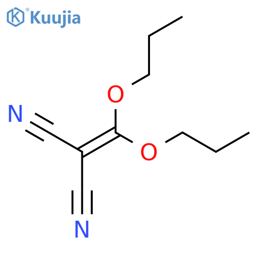 Propanedinitrile, (dipropoxymethylene)- structure