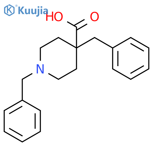4-Piperidinecarboxylic acid, 1,4-bis(phenylmethyl)- structure
