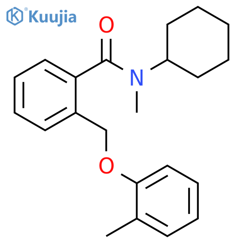 Benzamide, N-cyclohexyl-N-methyl-2-[(2-methylphenoxy)methyl]- structure