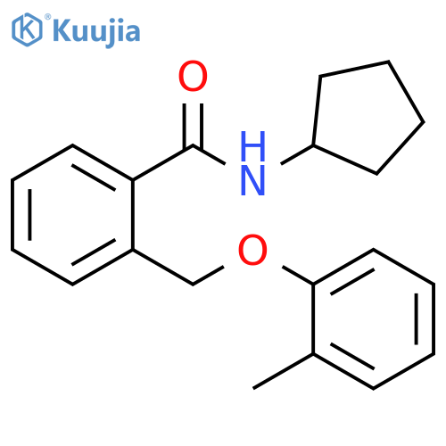 Benzamide, N-cyclopentyl-2-[(2-methylphenoxy)methyl]- structure