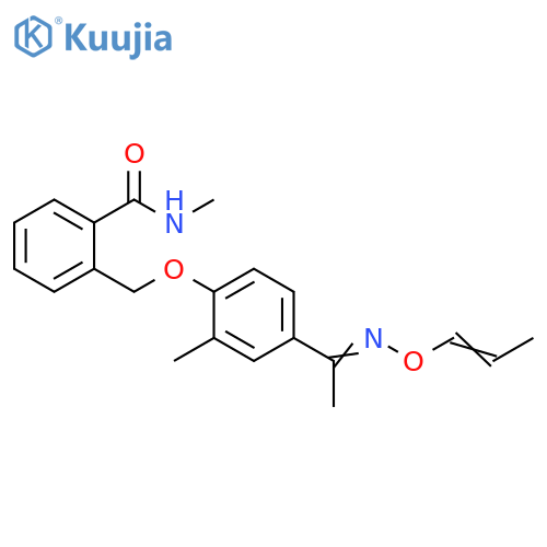 Benzamide,N-methyl-2-[[2-methyl-4-[1-[(1-propenyloxy)imino]ethyl]phenoxy]methyl]- structure