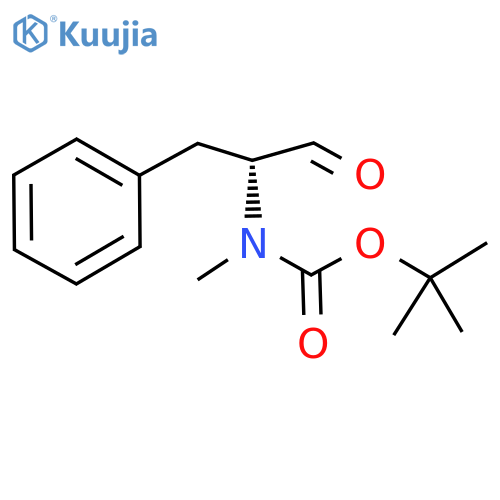 Carbamic acid, [(1R)-1-formyl-2-phenylethyl]methyl-, 1,1-dimethylethyl ester (9CI) structure