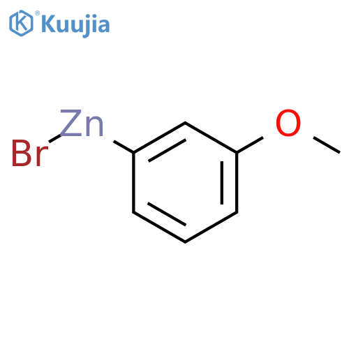 Zinc, bromo(3-methoxyphenyl)- structure