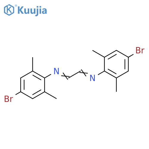 Benzenamine, N,N'-1,2-ethanediylidenebis[4-bromo-2,6-dimethyl- structure
