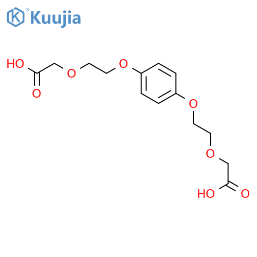 Acetic acid, 2,2'-[1,4-phenylenebis(oxy-2,1-ethanediyloxy)]bis- structure