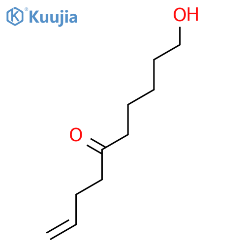 1-Decen-5-one, 10-hydroxy- structure