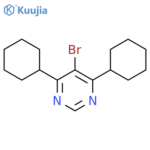 5-Bromo-4,6-dicyclohexylpyrimidine structure