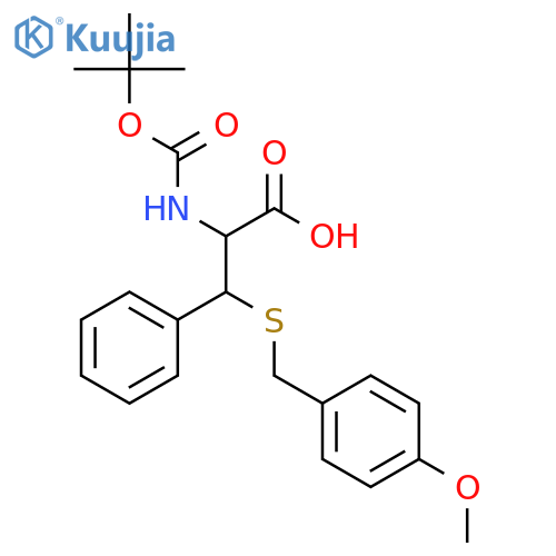 L-Phenylalanine, N-[(1,1-dimethylethoxy)carbonyl]-β-[[(4-methoxyphenyl)methyl]thio]-, (βR)- structure