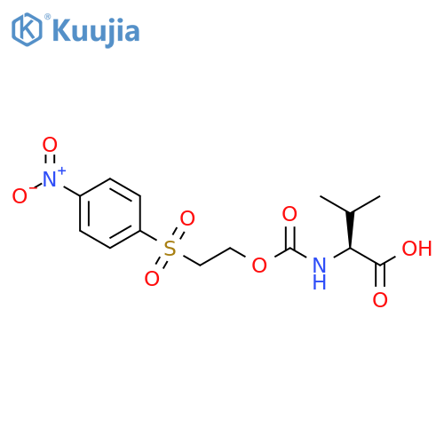 L-Valine, N-[[2-[(4-nitrophenyl)sulfonyl]ethoxy]carbonyl]- structure