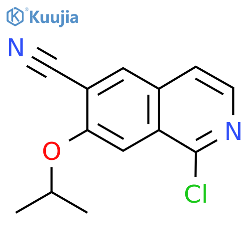1-Chloro-7-isopropoxyisoquinoline-6-carbonitrile structure