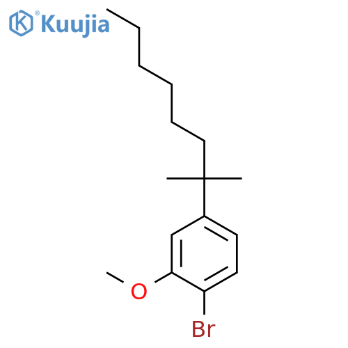 Benzene, 1-bromo-4-(1,1-dimethylheptyl)-2-methoxy- structure