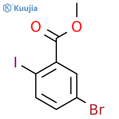 Methyl 5-bromo-2-iodobenzoate structure