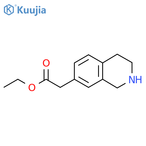 (1,2,3,4-Tetrahydro-isoquinolin-7-yl)-acetic acid ethyl ester structure